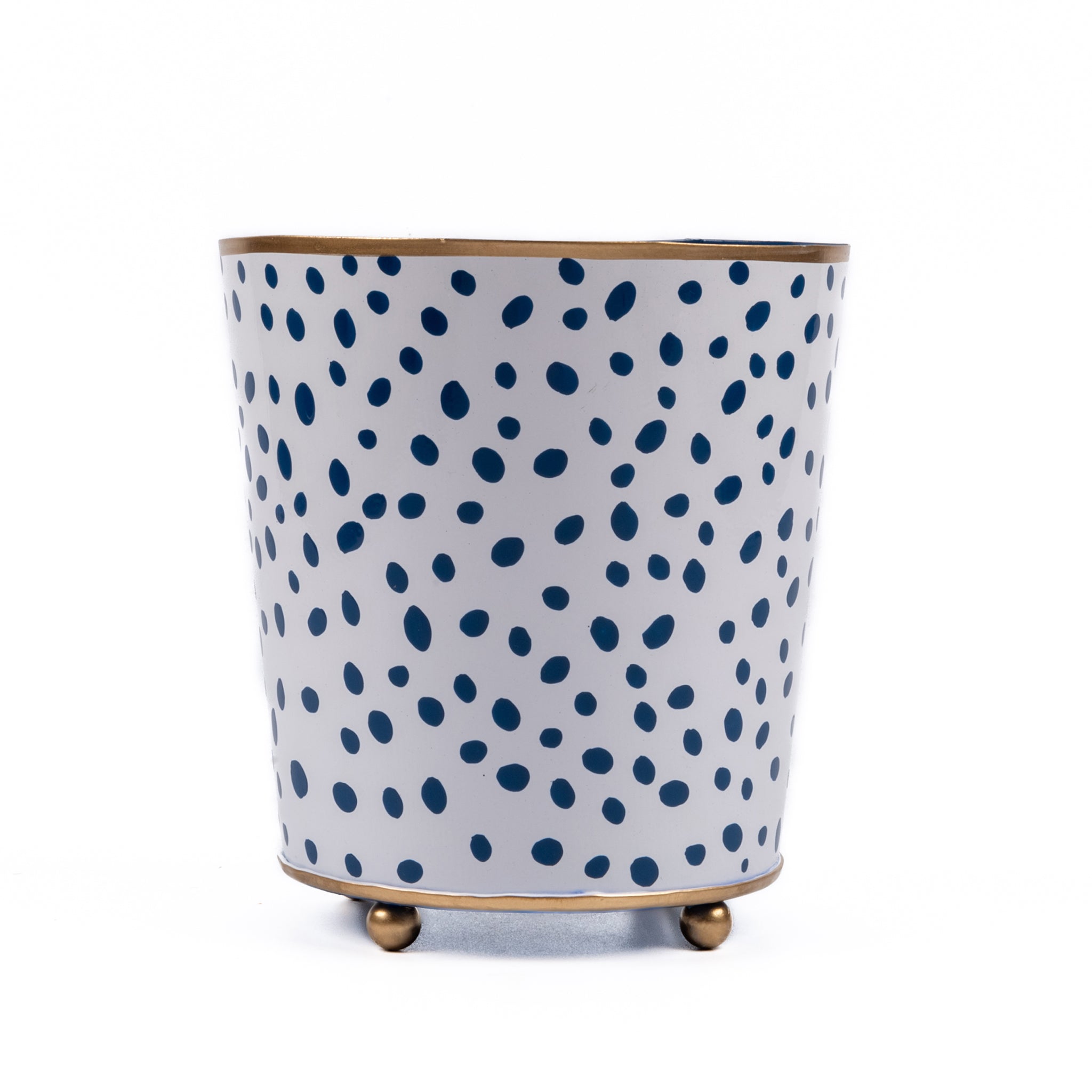 Spot-On Hand Painted Round Cachepot Planter