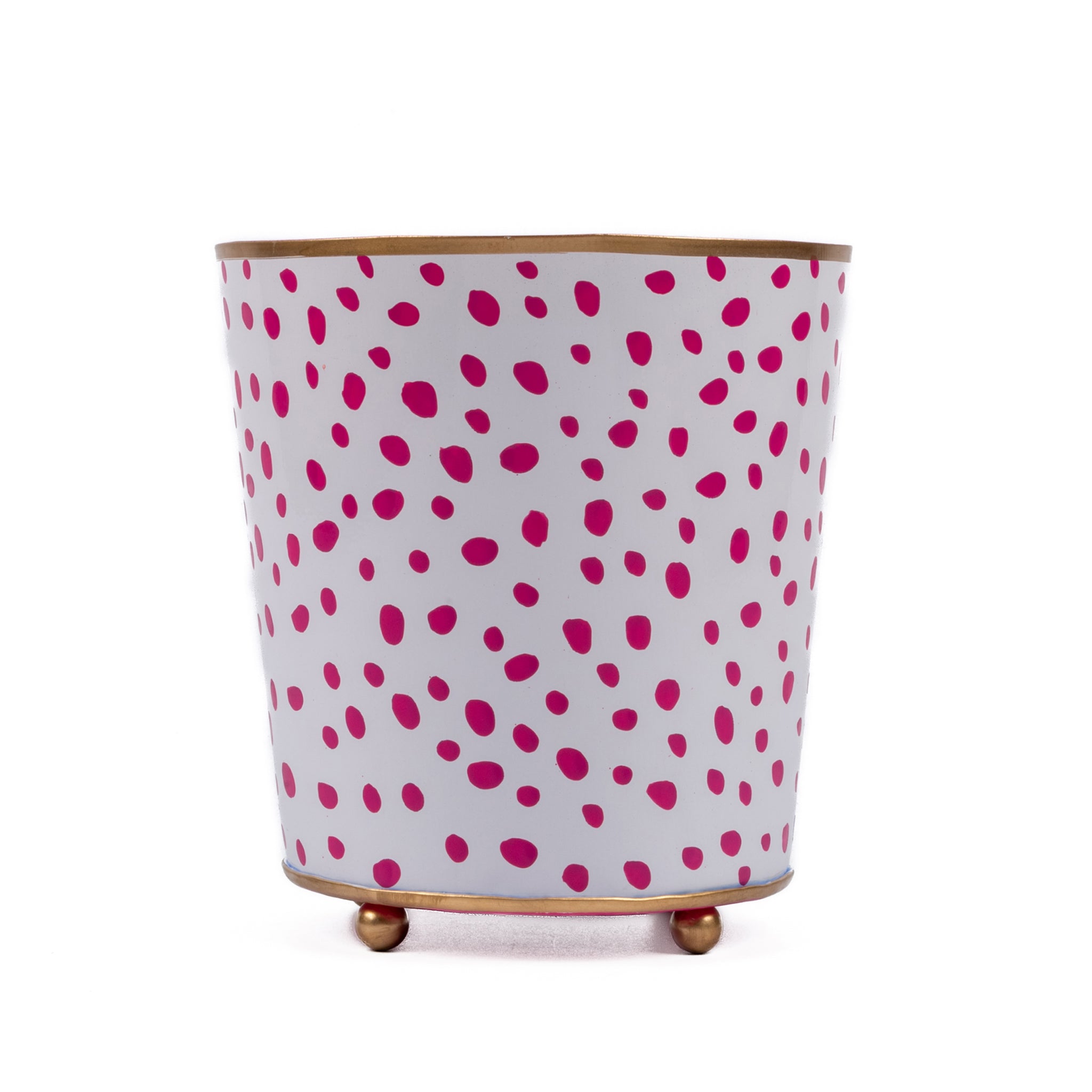 Spot-On Hand Painted Round Cachepot Planter