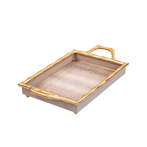 Antelope Enameled Chang Mai Tray 10x14 - Avail 11/11