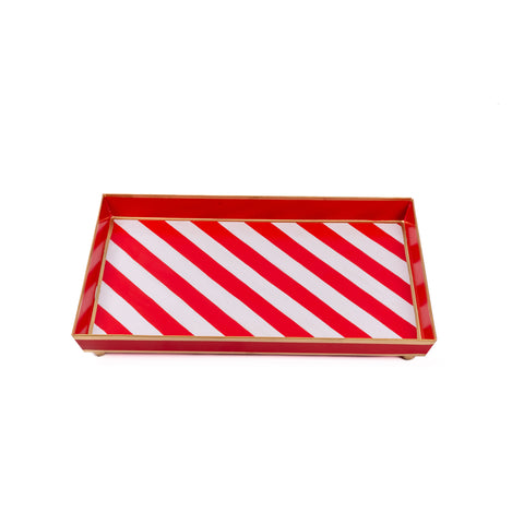 Candy Cane Stripe Oliver Tray 8x12