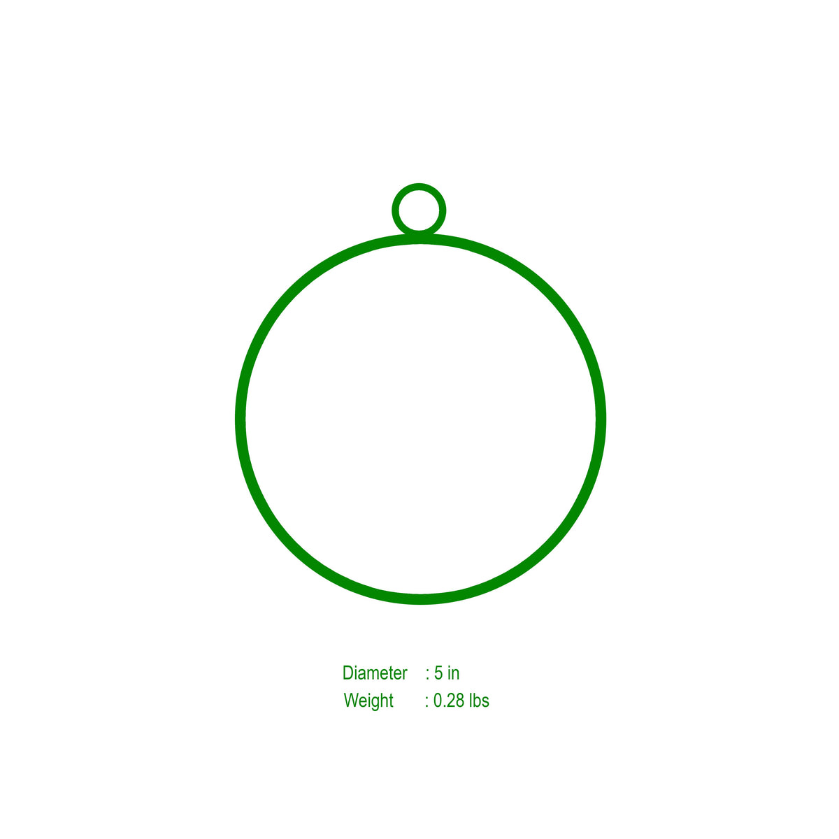 Ho Ho Ornament (single) - White