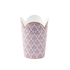 Penny Enameled Tulip Wastebasket - Avail 08/24