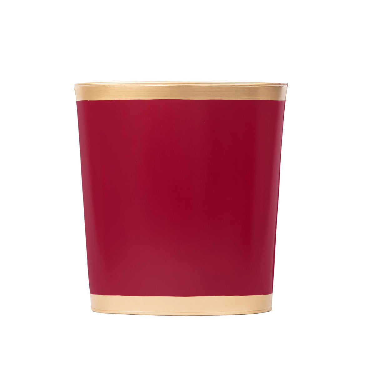 Mattie Oval Wastebasket - Oxblood Red - Avail 11/21
