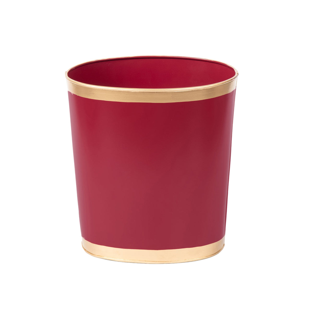 Mattie Oval Wastebasket - Oxblood Red - Avail 11/21
