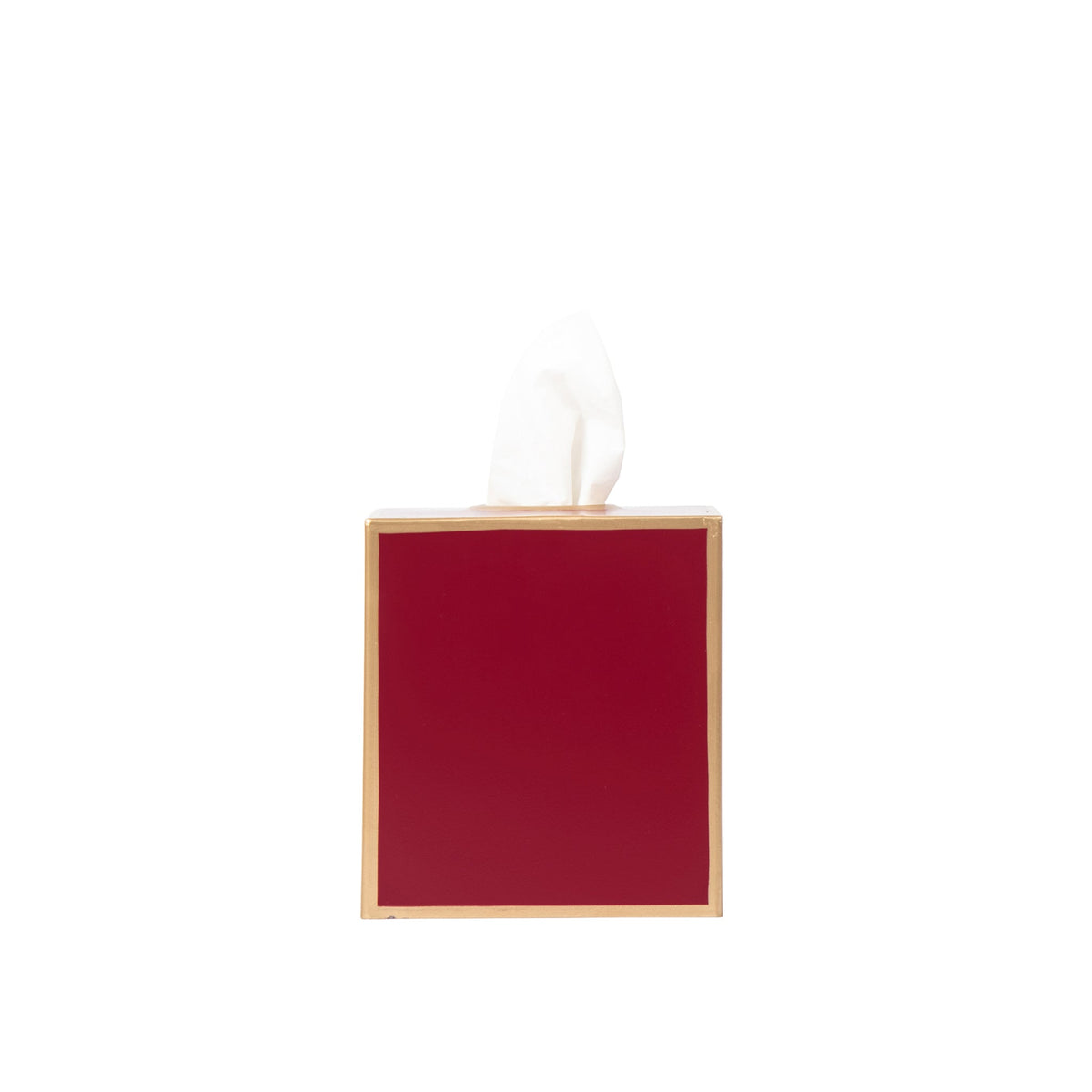 Mattie Square Tissue Box Cover - Oxblood Red - Avail 11/21