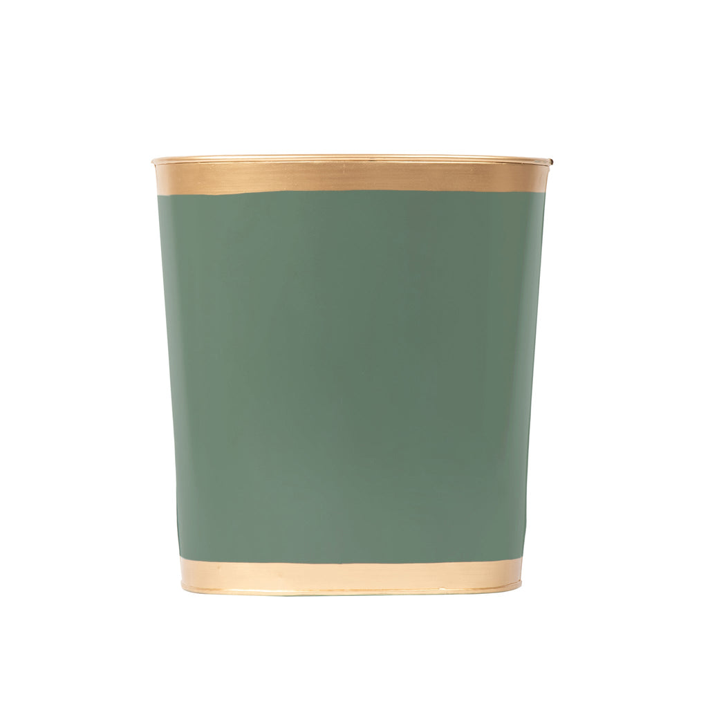 Mattie Oval Wastebasket - Rockwood Sash Green - Avail 11/21