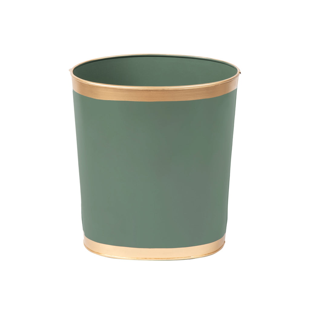 Mattie Oval Wastebasket - Rockwood Sash Green - Avail 11/21