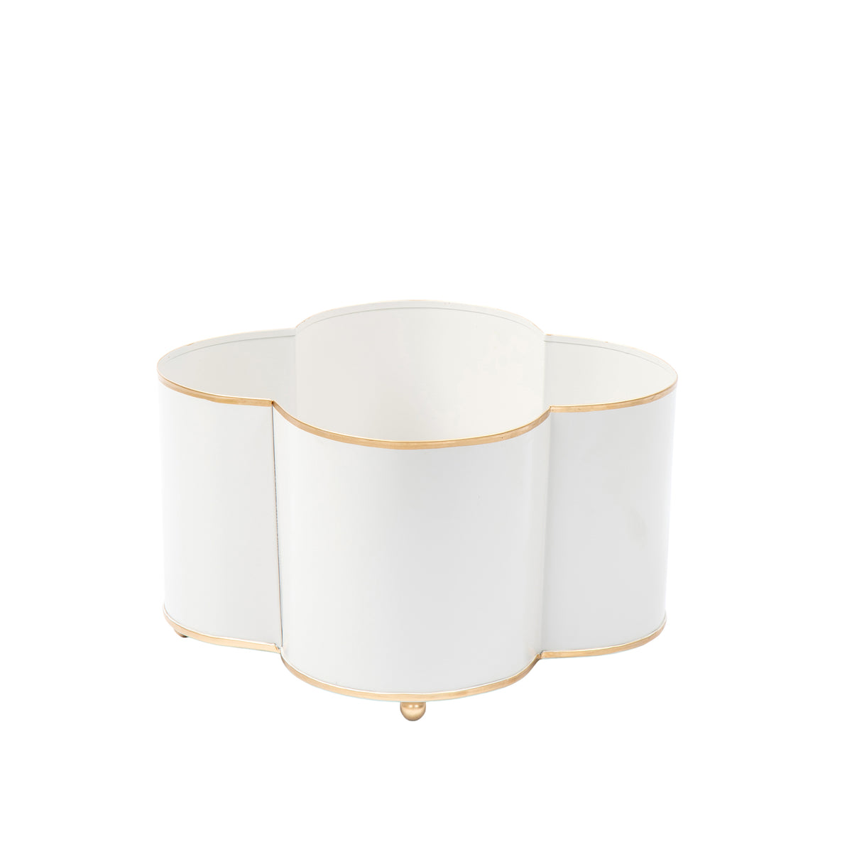 Mattie Quatrefoil Cachepot Planter - Avail 10/10