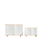 Mattie Quatrefoil Cachepot Planter - Avail 10/10