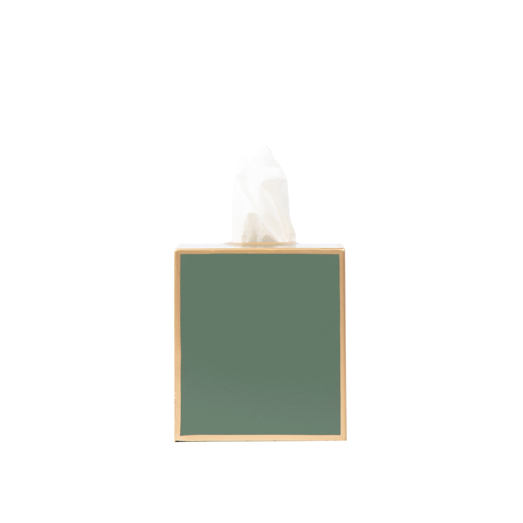 Mattie Square Tissue Box Cover - Rockwood Sash Green - Avail 11/21