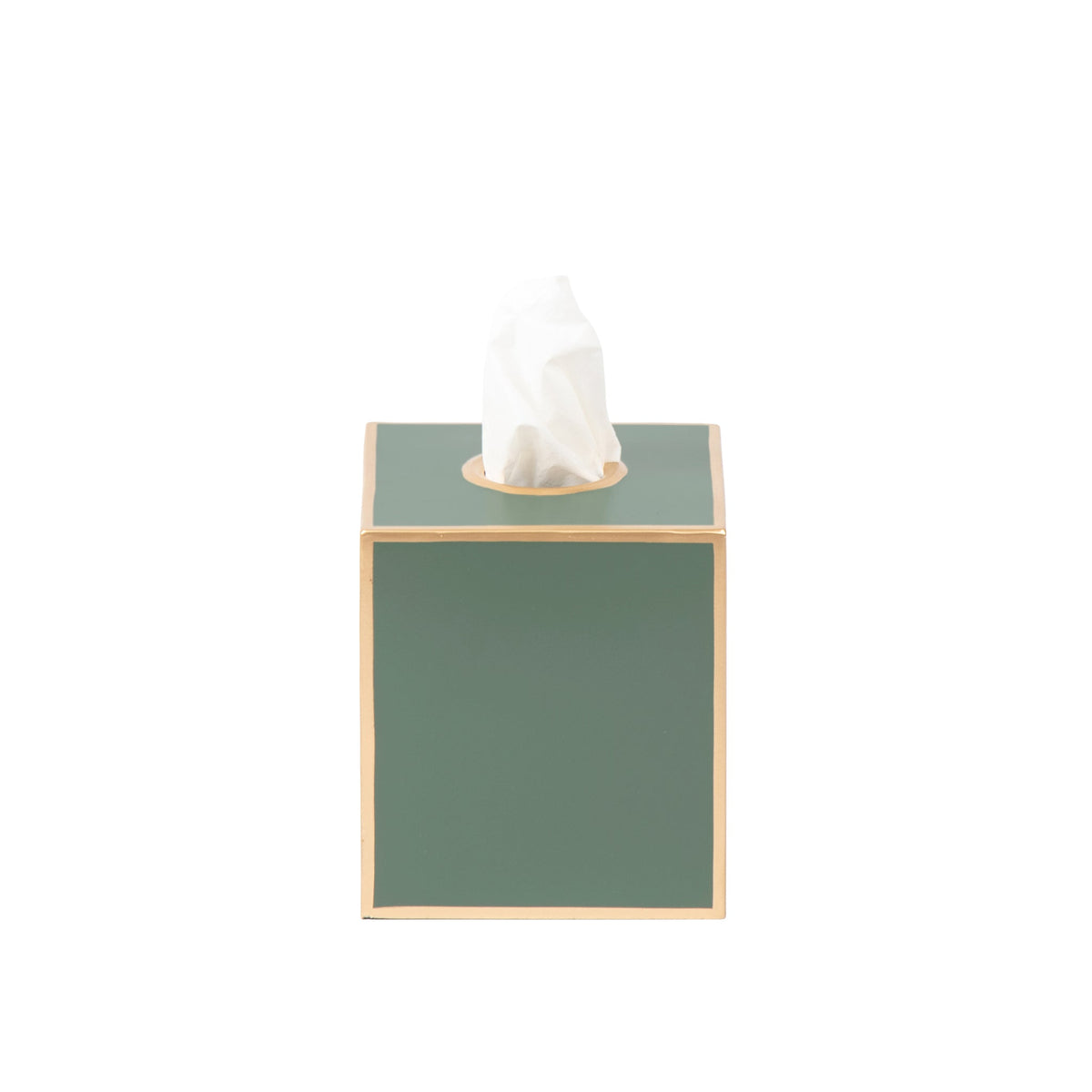 Mattie Square Tissue Box Cover - Rockwood Sash Green - Avail 11/21