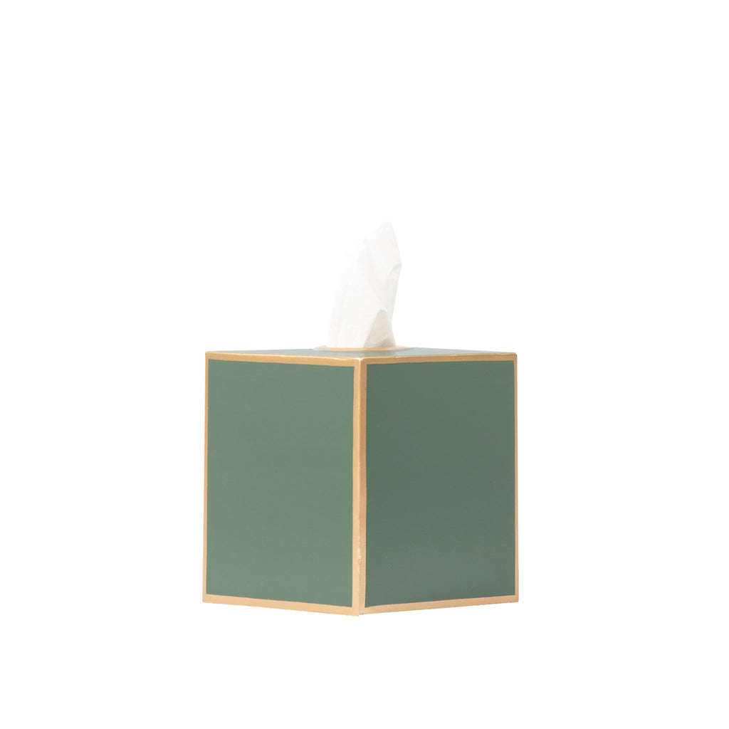 Mattie Square Tissue Box Cover - Rockwood Sash Green - Avail 11/21