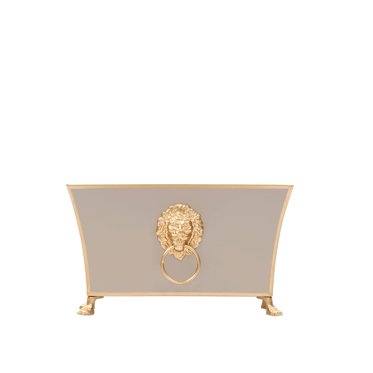 Regency Fluted Rectangle Paws & Claws Cachepot - Avail 10/10