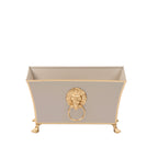 Regency Fluted Rectangle Paws & Claws Cachepot - Avail 10/10