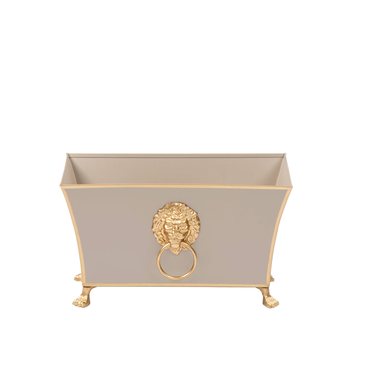 Regency Fluted Rectangle Paws & Claws Cachepot - Avail 10/10
