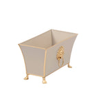 Regency Fluted Rectangle Paws & Claws Cachepot - Avail 10/10