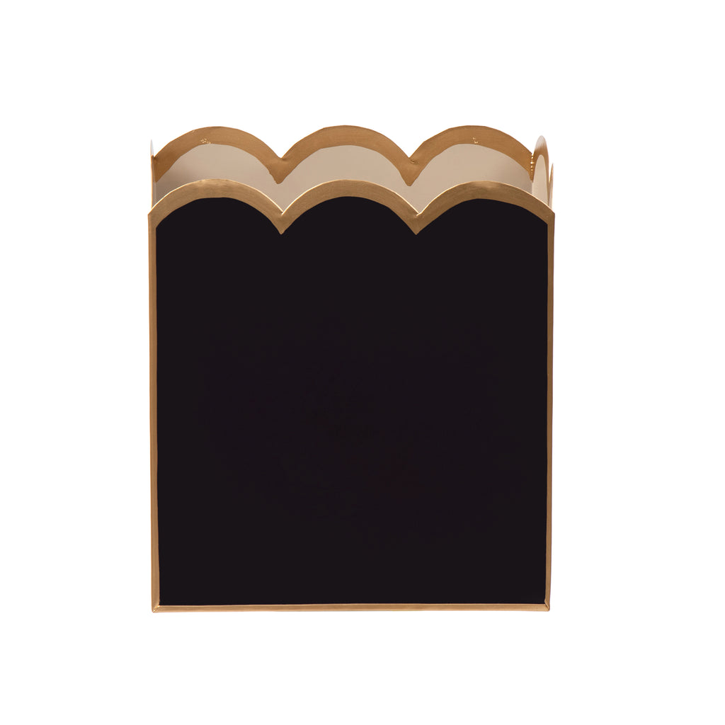 Gracie Scarlett Wastebasket Black & Natural - Avail 10/10