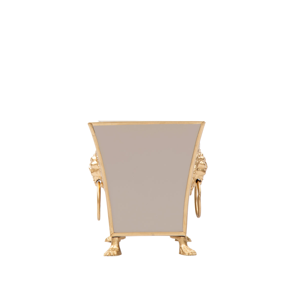 Regency Fluted Rectangle Paws & Claws Cachepot - Avail 10/10