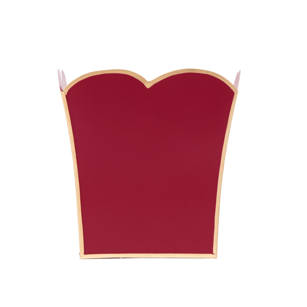 Mattie Scarlett Square Cachepot Planter Oxblood Red - Avail 11/21