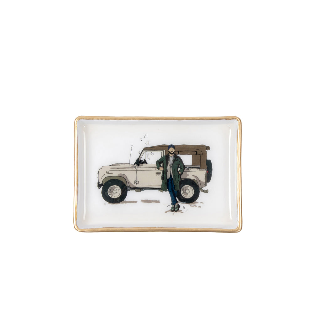 Landrover Enameled Cotswold Catch All Tray