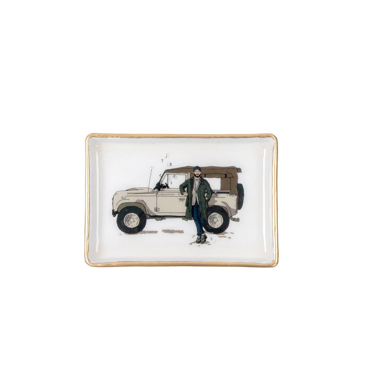 Landrover Enameled Cotswold Catch All Tray