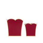 Mattie Scarlett Square Cachepot Planter Oxblood Red - Avail 11/21