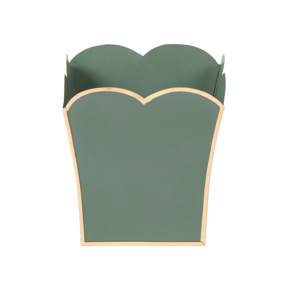 Mattie Scarlett Square Cachepot Planter Rockwood Sash Green - Avail 11/21