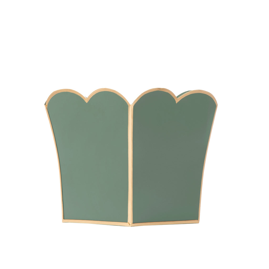 Mattie Scarlett Square Cachepot Planter Rockwood Sash Green - Avail 11/21