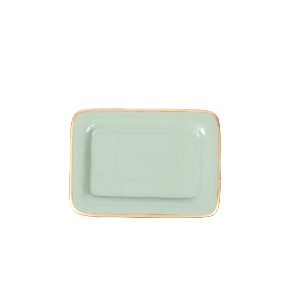 Gracie Enameled Laney Soap Dish - Oyster Bay - Avail 11/21