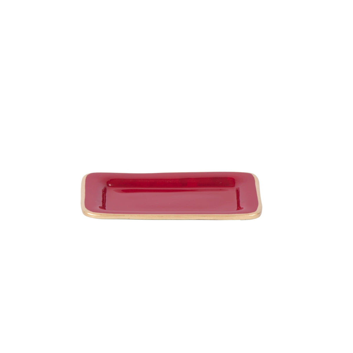 Gracie Enameled Laney Soap Dish - Oxblood Red - Avail 11/21