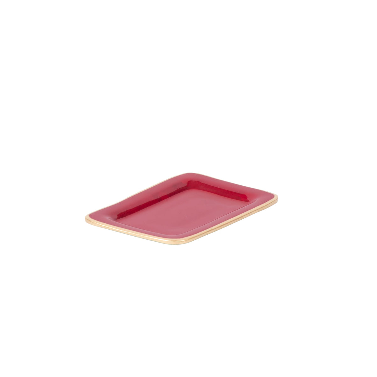 Gracie Enameled Laney Soap Dish - Oxblood Red - Avail 11/21