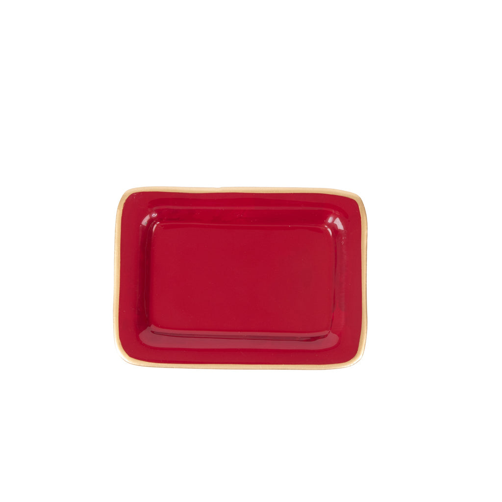 Gracie Enameled Laney Soap Dish - Oxblood Red - Avail 11/21