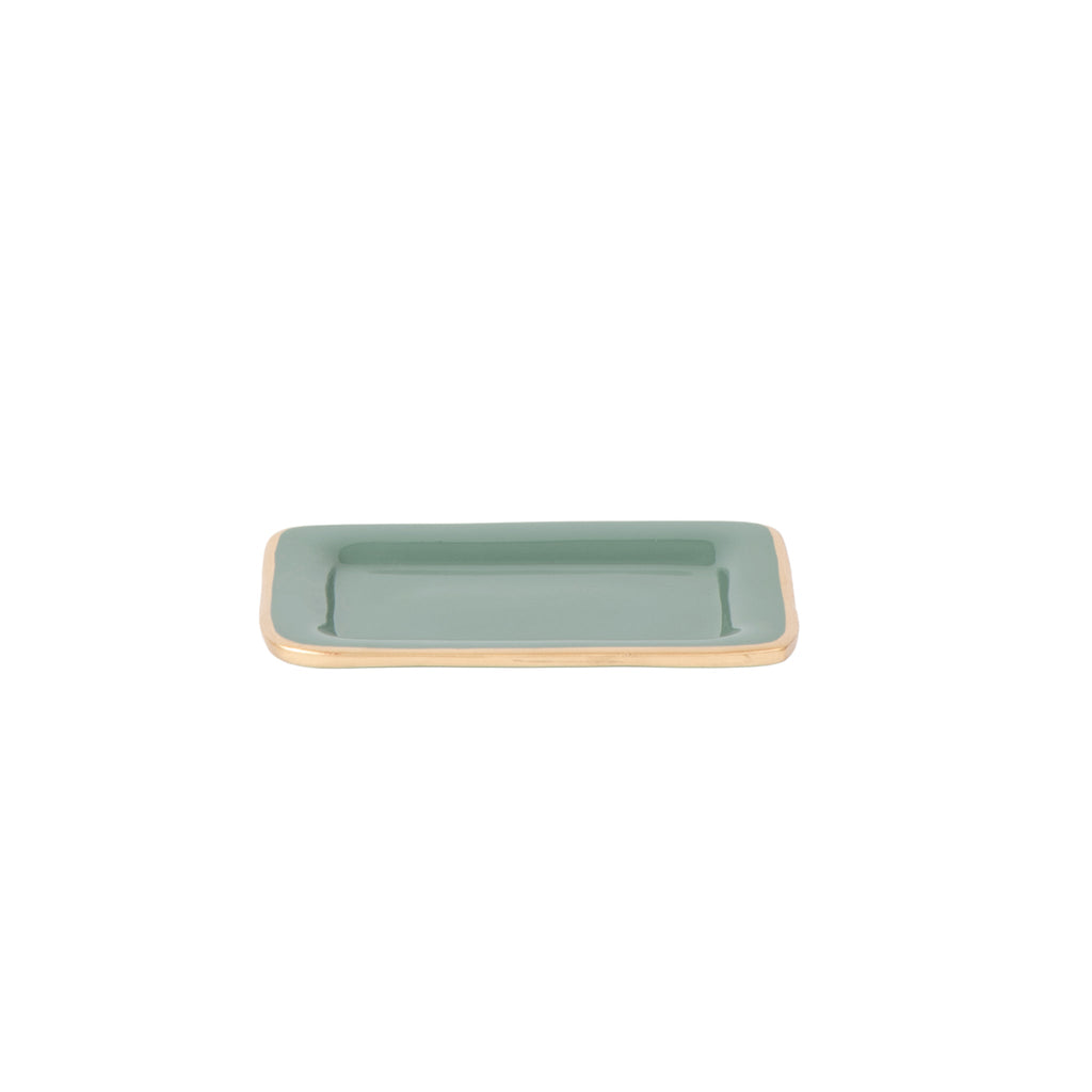 Gracie Enameled Laney Soap Dish - Rockwood Sash Green - Avail 11/21