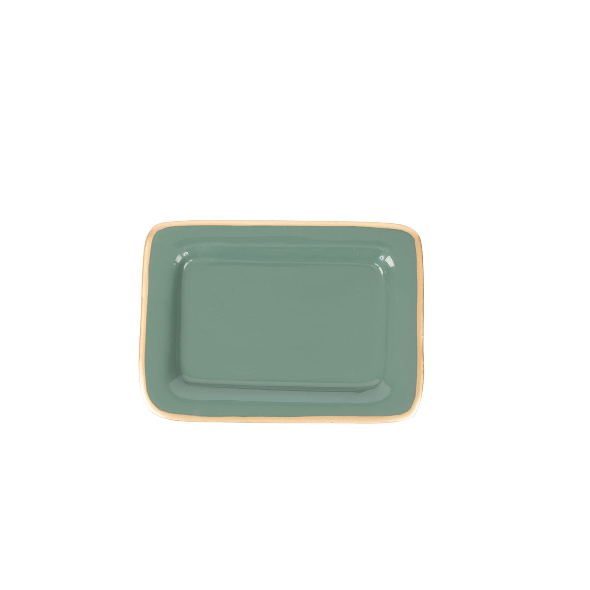 Gracie Enameled Laney Soap Dish - Rockwood Sash Green - Avail 11/21