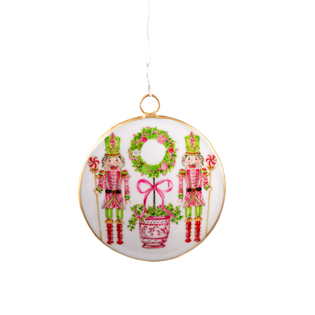 Nutcracker Topiary Ornament (single) - Multi-Color