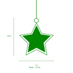 Tartan Plaid Enameled North Star Ornament