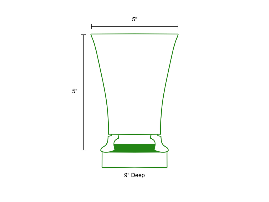 Paws & Claws Fluted Square Cachepot Planter - Avail 09/18