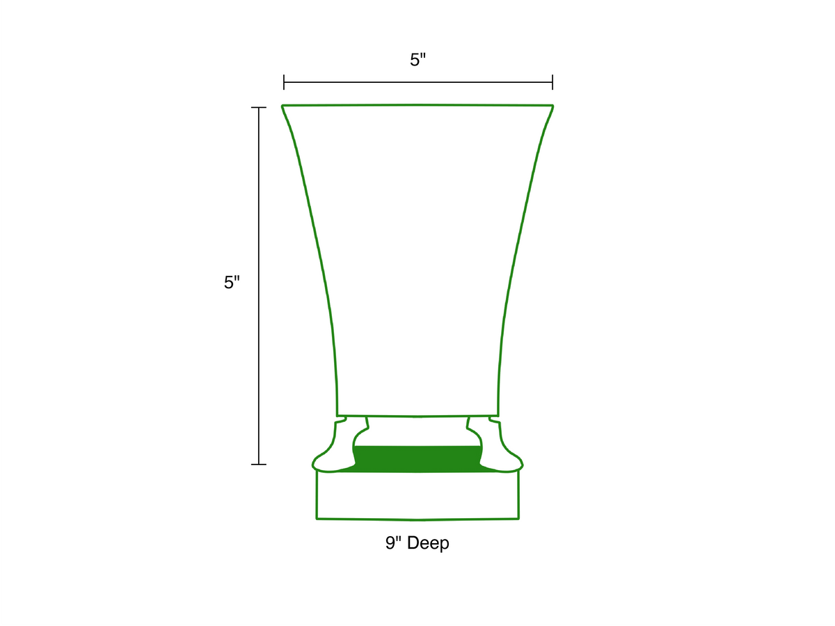 Paws & Claws Fluted Square Cachepot Planter - Avail 09/18