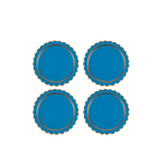 Classic Cornflower Blue Charger Plate For Dinnerware, Place Settings, Entertaining (Set of 4) - Gracie Scarlett