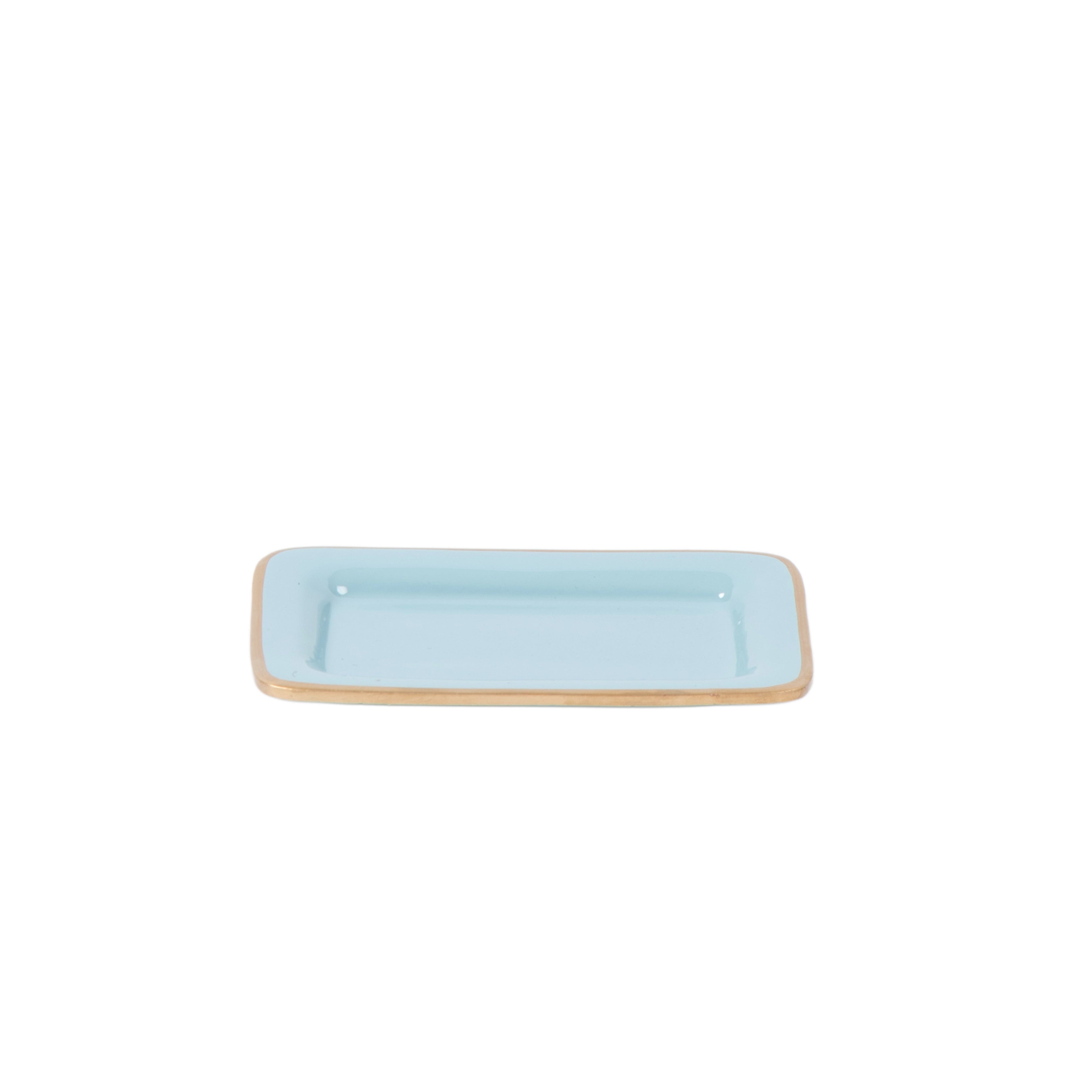 Gracie Enameled Laney Soap Dish - Cool Blue - Avail 09/21