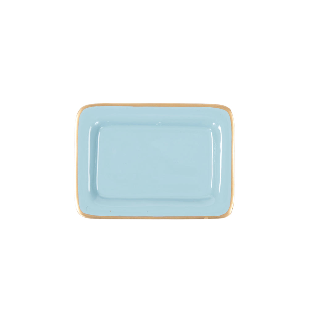 Gracie Enameled Laney Soap Dish - Cool Blue - Avail 09/21