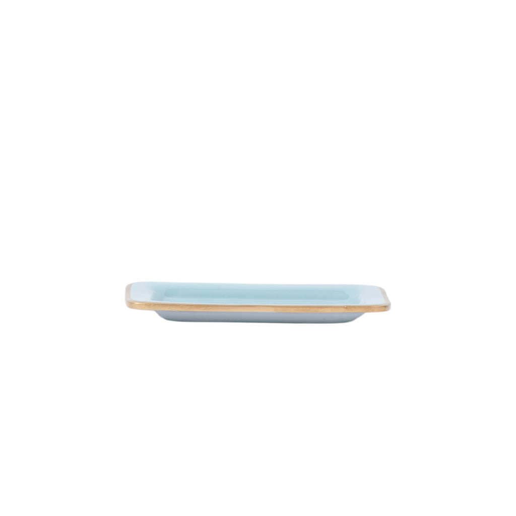 Gracie Enameled Laney Soap Dish - Cool Blue - Avail 09/21