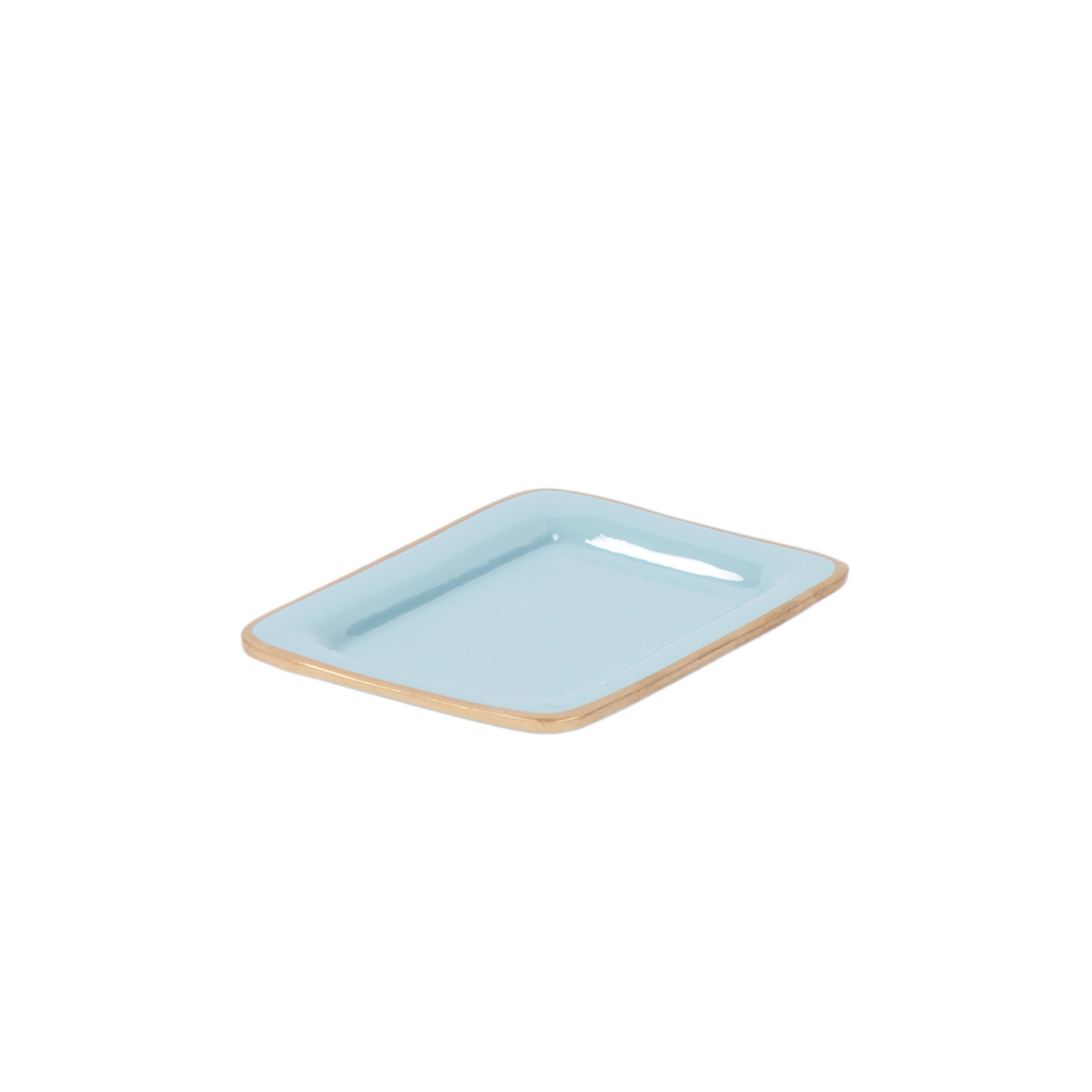 Gracie Enameled Laney Soap Dish - Cool Blue - Avail 09/21