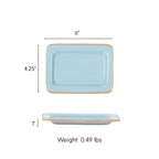Gracie Enameled Laney Soap Dish - Cool Blue