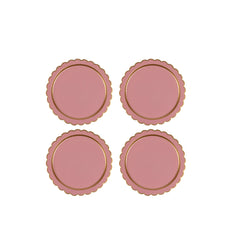 Classic Pink Charger Plate For Dinnerware, Place Settings, Entertaining (Set of 4) - Gracie Scarlett
