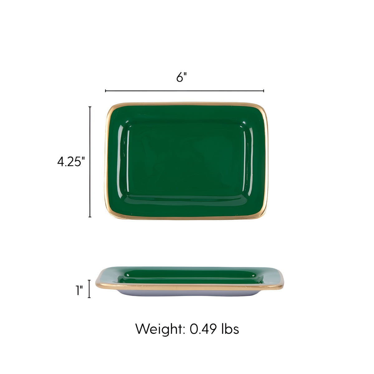 Gracie Enameled Laney Soap Dish