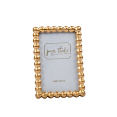 Gracie Pearl Gold Rectangular Metal Photo Frame, Picture Frame for Home, Bedroom, Home Office - Avail 08/17