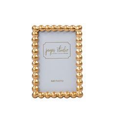 Gracie Pearl Gold Rectangular Metal Photo Frame, Picture Frame for Home, Bedroom, Home Office - Avail 08/17