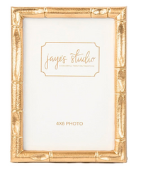 Isabelle Gold Rectangular Metal Photo Frame, Picture Frame for Home, Bedroom, Home Office