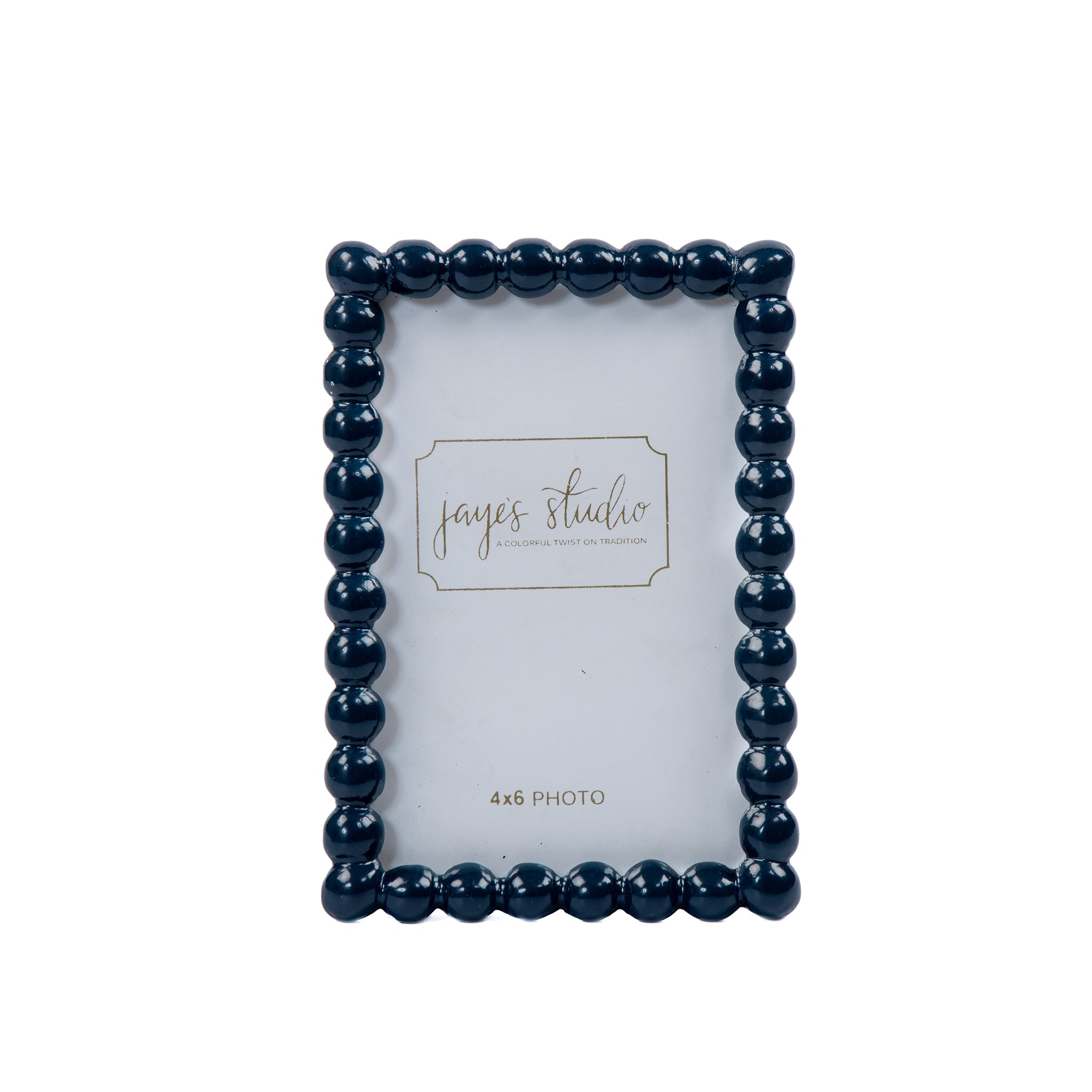 Gracie Pearl Blue / Indigo Blue Rectangular Metal Photo Frame, Picture Frame for Home, Bedroom, Home Office - Avail 08/17